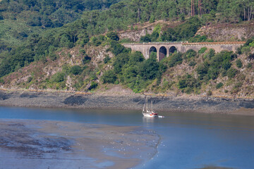Flussmündung Trieux, Bretagne