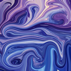 Deep blue and violet abstract fluid art with glossy swirling textures, creating a dramatic and stylish background for modern design.