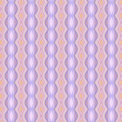 Seamless geometric abstract pattern with lavender, peach, and gold hues, ideal for textiles, wallpapers, and modern surface designs.