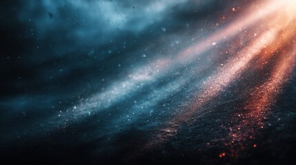 Obraz premium retro film overlay with scratches dust and light leak flare on black