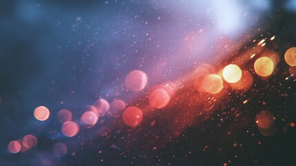retro film overlay with scratches dust grain texture and bokeh light leaks
