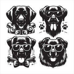 Dog Suit Fashion Free Vector Graphic
