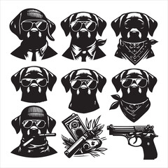 Dog Suit Fashion Free Vector Graphic
