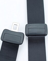 Black car seatbelt