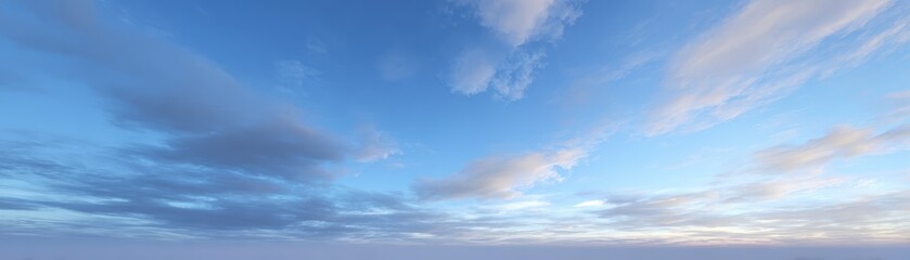 An expansive and serene panoramic view of a massive body of water with gentle ripples on its deep blue surface stretching towards the distant hazy horizon under a vast clear sky
