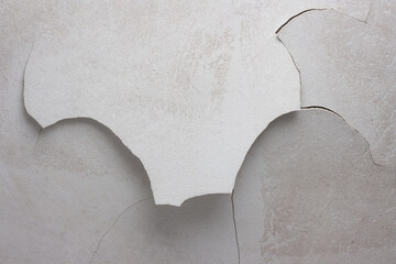 Cracks and mold on plaster