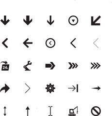 arrow icons set