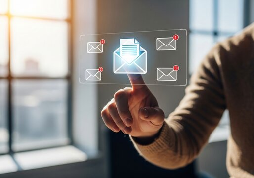 CRO Conversion Rate Optimization Technology Concept. Woman using laptop with icons representing CRO, analytics, A/B testing, funnel optimization, performance metrics for digital marketing improvement,