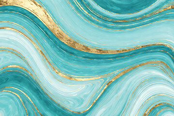 Blue and gold marble pattern