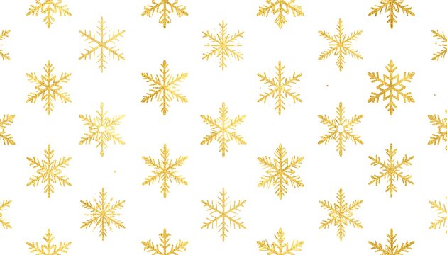 Gold snowflakes on white background (1)
