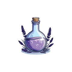 Lavender Potion Bottle