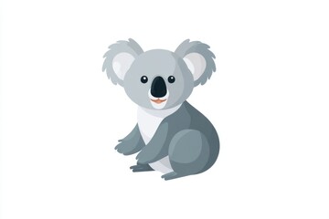 Naklejka premium Minimalist Kangaroo Floating in Clean Space