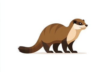 Fototapeta premium Elegant Vector Horse in Minimalist White Space