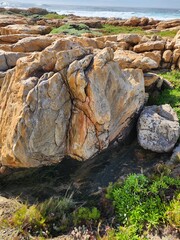 rocks and sea