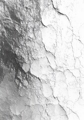 Obraz premium Close-up of cracked and peeling textured surface showing irregular patterns in shades of black, gray, and white creating an abstract and rough appearance