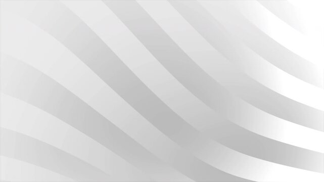White and gray curved stripes form a modern abstract pattern