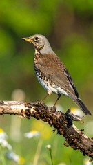 A small bird perched on a branch