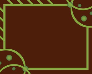 choco green template banner with a gradient background, featuring liquid or dynamic shapes and a contrasting border design. 