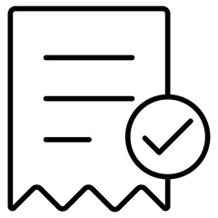 Invoice Icon Bill Receipt Payment UI Vector Symbol
