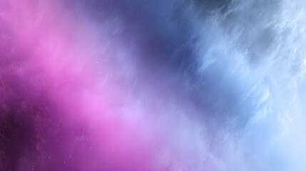 Obraz premium A vibrant and ethereal image showcasing a dreamy blend of purple and blue nebulae, featuring soft, diffused colors and a sense of depth.