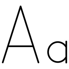 Font Size Icon Text UI Vector Symbol