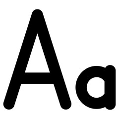 Font Size Icon Text UI Vector Symbol