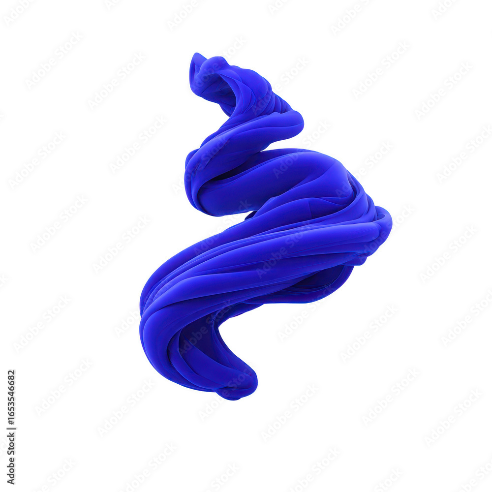 Poster abstract blue swirl shape digital art fluid motion modern design create dynamic abstract blue swirl 