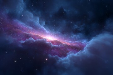 Fototapeta premium Rays of divine light shining through the clouds