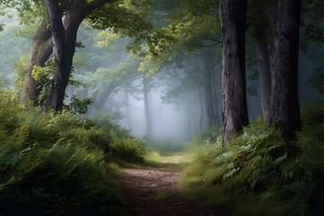 Obraz premium Morning in the forest