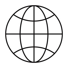 地球　アイコン　シンプル