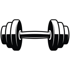 dumbbell isolated on white
