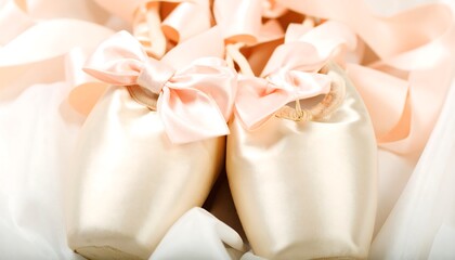 Elegant ballet shoes
