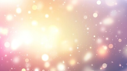 Abstract Colorful Bokeh Light Background with Soft Glowing Circles in Pink Yellow and Purple Tones