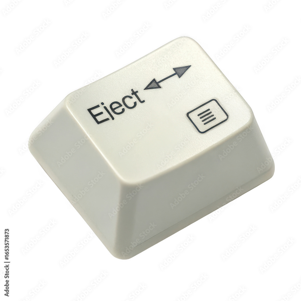 Aufkleber white computer keyboard key with the word elect isolated on transparent background
