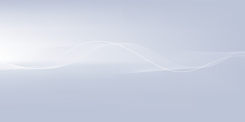 Abstract background with flowing, bright wavy lines. Simple and modern digital future technology.eps10