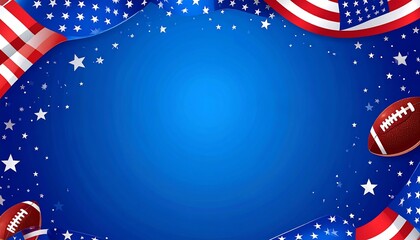 Patriotic American football background