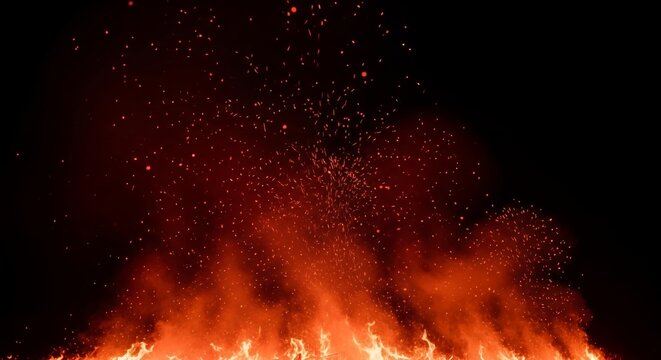 Fiery Embers, Burning Hot Texture, Inferno Background, Red Fire Sparks, Hot Coal Texture, Burning Fire Stock Photo, Flame Overlay, Fire Particles, Intense Blaze, Glowing Embers 