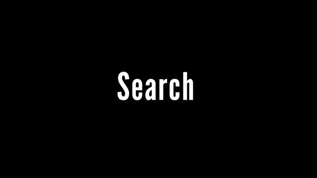 Search Letter phrase Magnifying tool Symbol ,search conceptual logo typography wordmark
