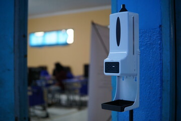 Portable Foot Pedal Handwashing Stations at School in Indonesia