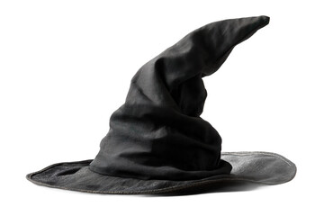 This classic black wizard hat features a tall, pointed design crafted from soft fabric, making it an ideal accessory for magic-themed parties and Halloween festivities
