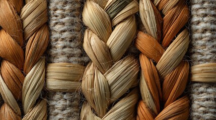 Intricate Beige and Brown Braided Texture Background