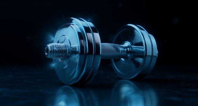 Chrome Dumbbell Strength Training Equipment for Fitness Muscle Building