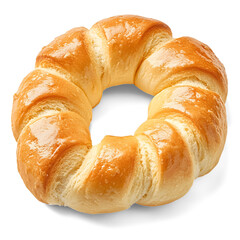 Bread Letter O on transparent background