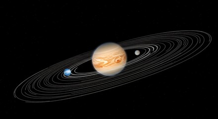 Jupiter's Moons and Rings: Celestial Dance