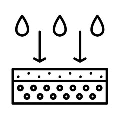 hydration Moisturizing Repair Skin Care Beauty Make Up Cosmetic Line Art Icon
