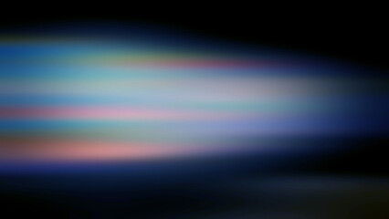 Abstract motion blur zoom colourful in black