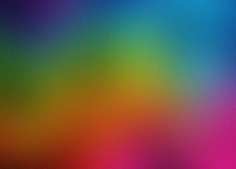 Vibrant pixelated rainbow gradient background with soft blurring