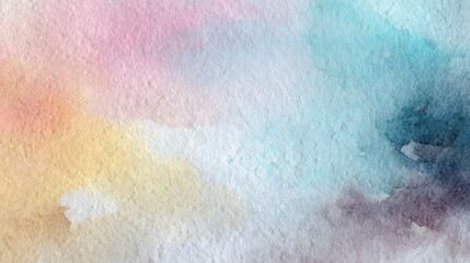 Soft pastel watercolor wash background with blended colors