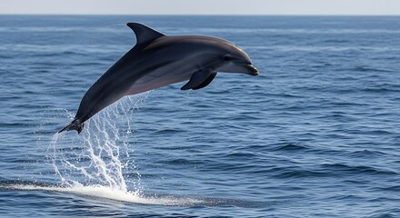Fototapeta premium Dolphin Leaping Out of Water