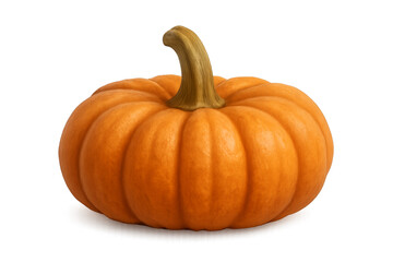 Ultra-realistic Halloween pumpkin, isolated on transparent background for seasonal decoration and design use